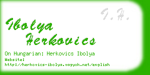 ibolya herkovics business card
